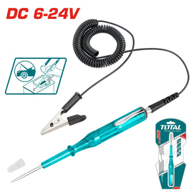 TOTAL 6-24V Circuit Tester Precision Automotive & Electrical Tool