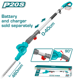Total 20V Pruning Saw without Battery and Charger – Efficient Tool
