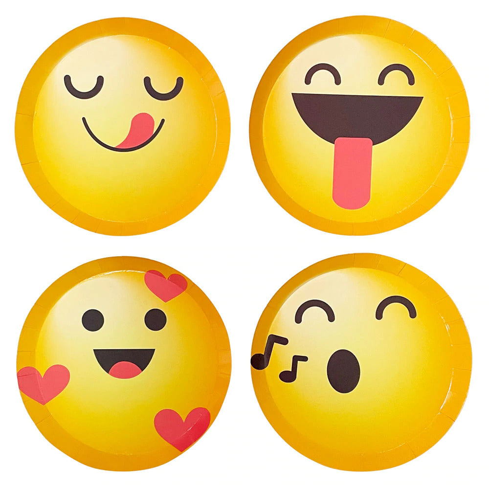 Rainbow Moments Emoji Shaped Paper Plate-8