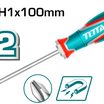 TOTAL Phillips Screwdriver PH1 x 100mm (TSDPH1100)