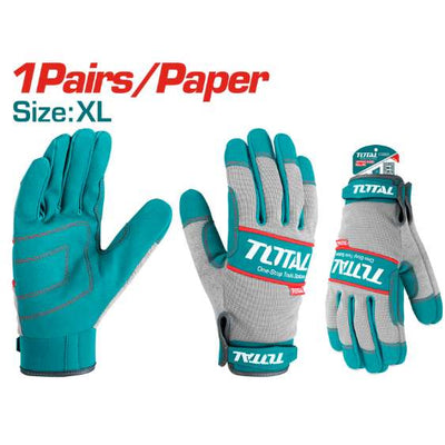 TOTAL TSP1808-XL Mechanic Gloves – Heavy-Duty XL Protection