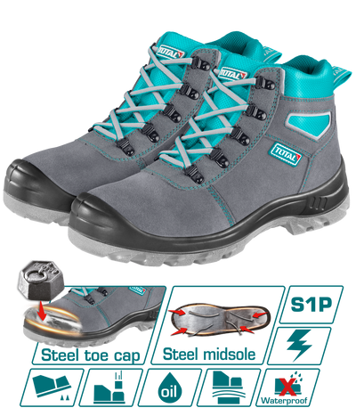 TOTAL Chamois Safety Boots S1P Steel Toe | TSP201S1P