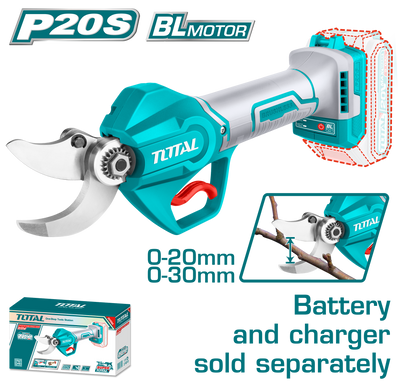 TOTAL Cordless Gauge Straight Shear 20V – Brushless Cutting Tool 20-30mm | Battery & Charger Sold Separately (TSSLI20308)