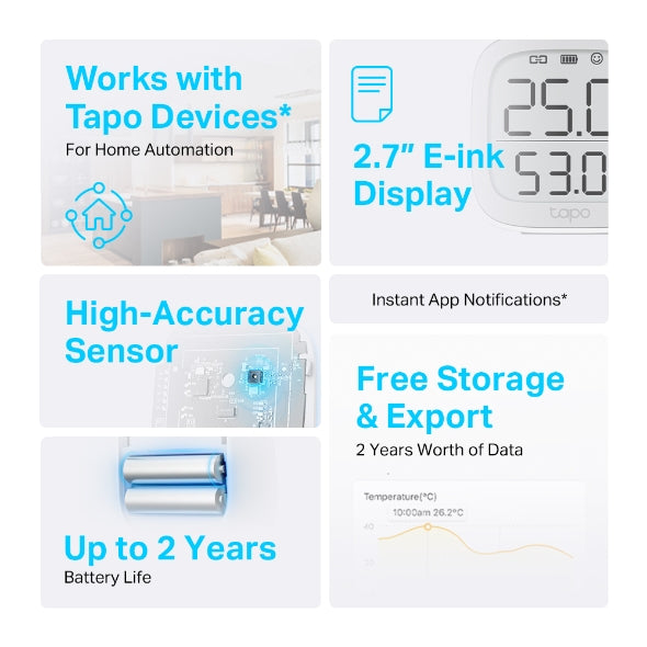 TP-Link Tapo Smart Temperature and Humidity Monitor