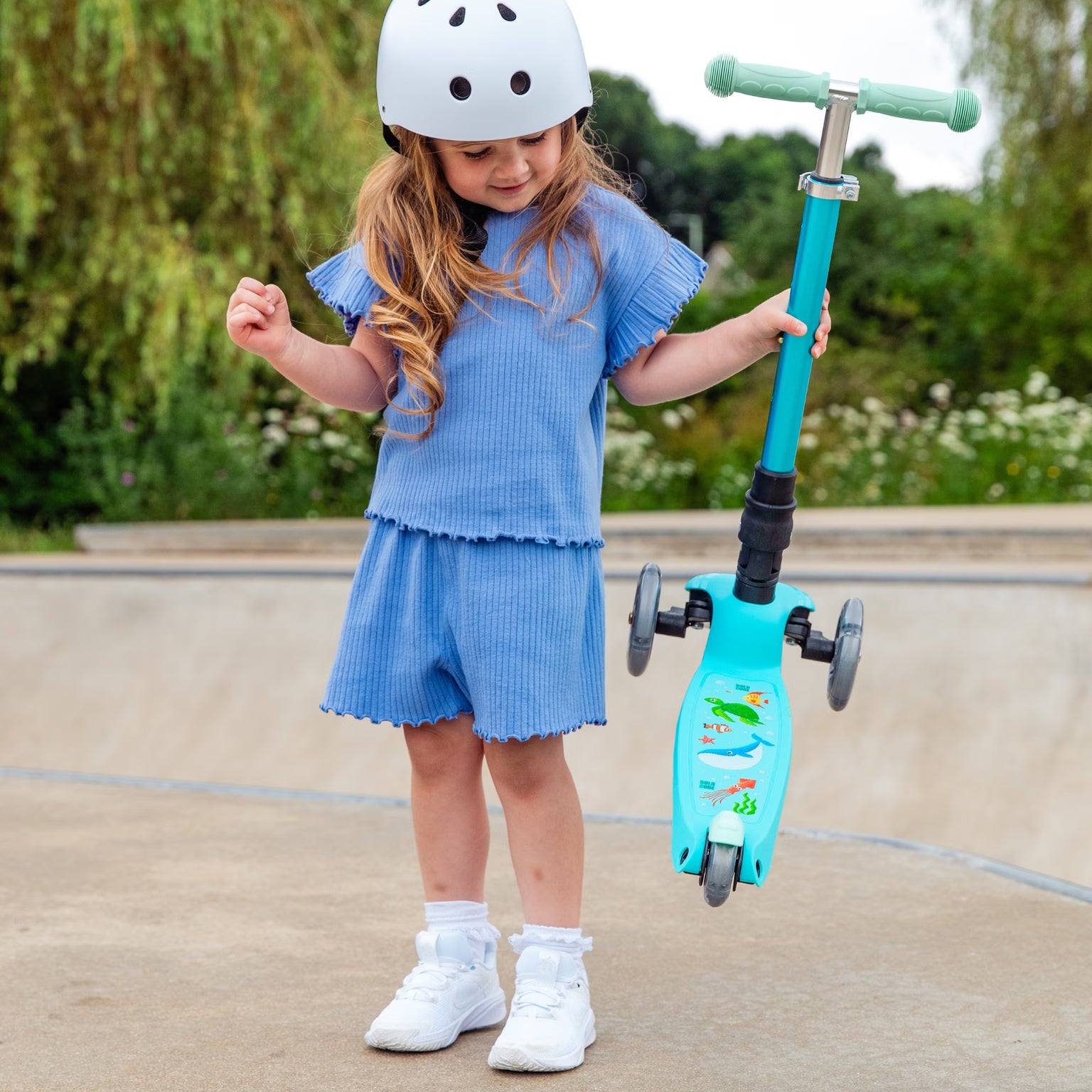 Boldcube – Three Wheel Scooter Teeny | Ocean Aqua | Ages 3-8