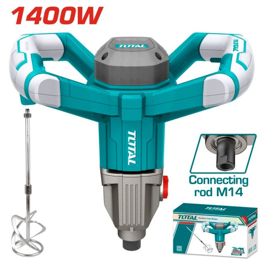 Total 1400W Mixer Drill High-Performance Mixing Tool