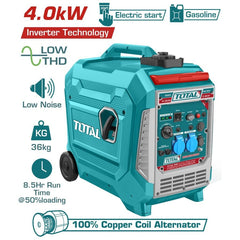 Total 4KW Inverter Silent Gasoline Generator Quiet & Clean Power
