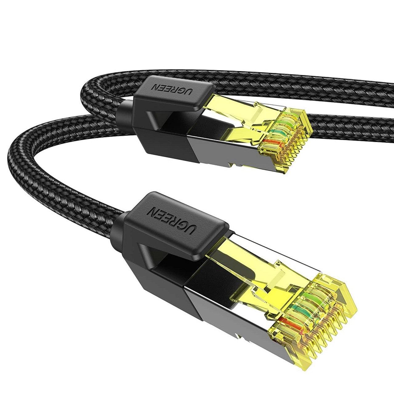 UGREEN CAT7 Pure Copper Ethernet Cable Braided 15m - Black