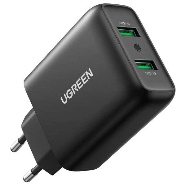 UGREEN CD161 USB Fast Charger EU -Black