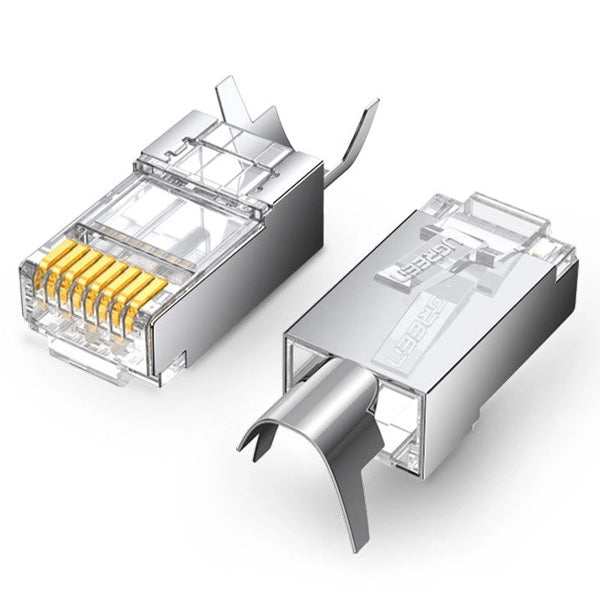 UGREEN RJ45 CAT6A/CAT7 Shielded Plug – 10-Pack (70316)