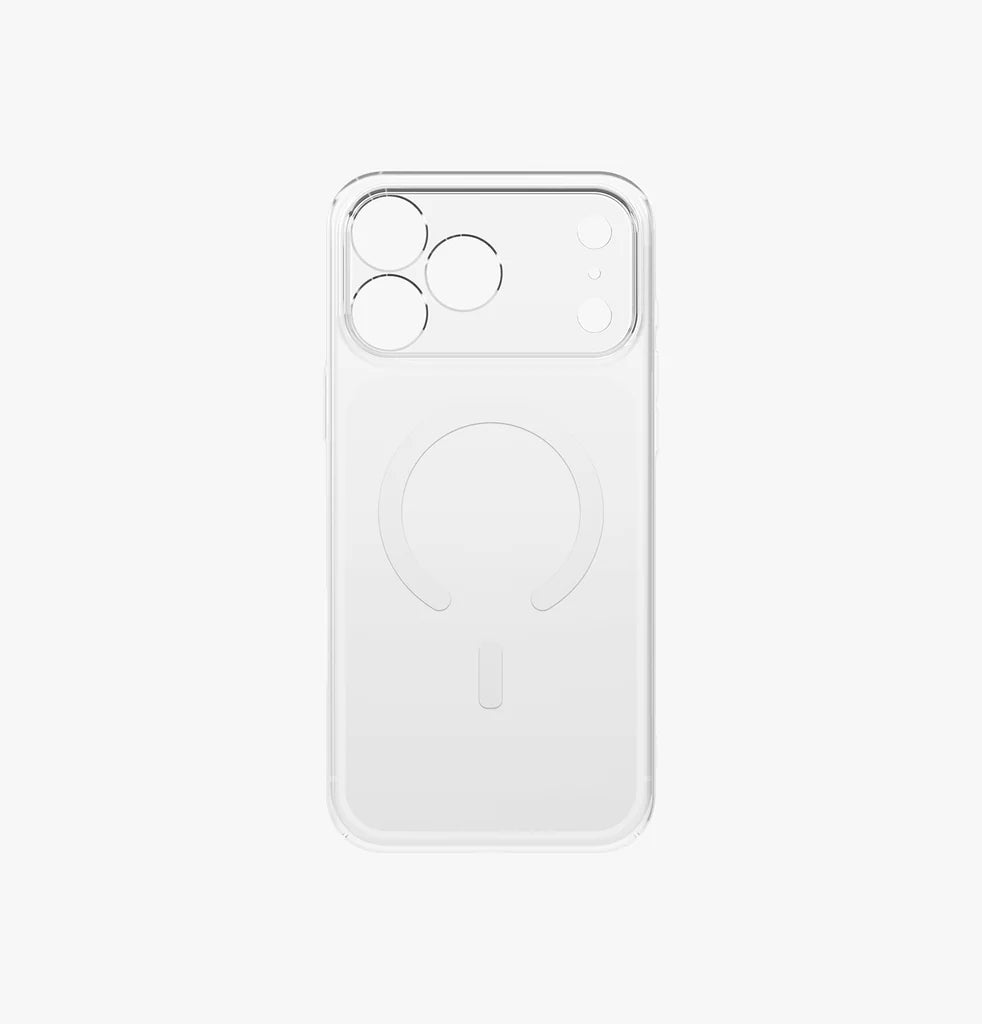 UNIQ Hybrid iPhone 17 MagClick Charging AirSuit - Glossy Clear/White