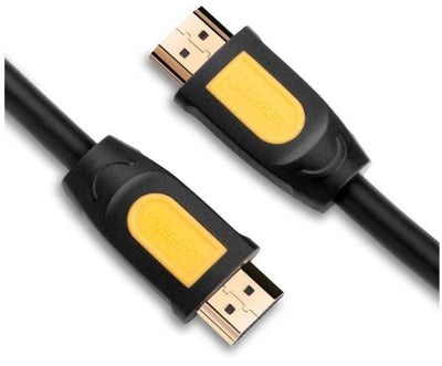 كابل HDMI دائري من يوغرين، بطول 3 م (أصفر/أسود)