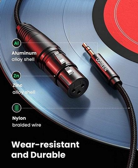 UGREEN 3.5mm Three-Pole Male to XLR Female Audio Cable 2m