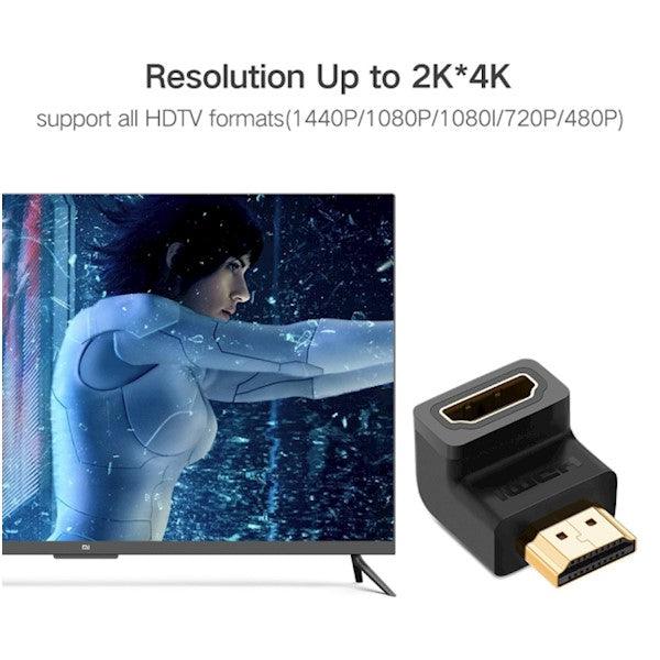UGREEN HDMI Male to Female Adapter Down - Black
