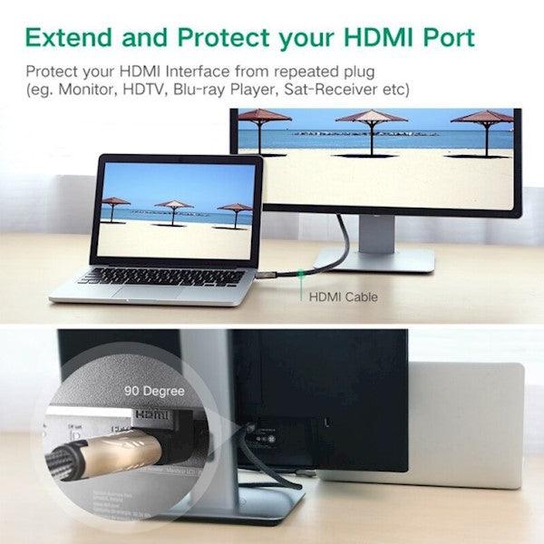 UGREEN HDMI Male to Female Adapter Down - Black