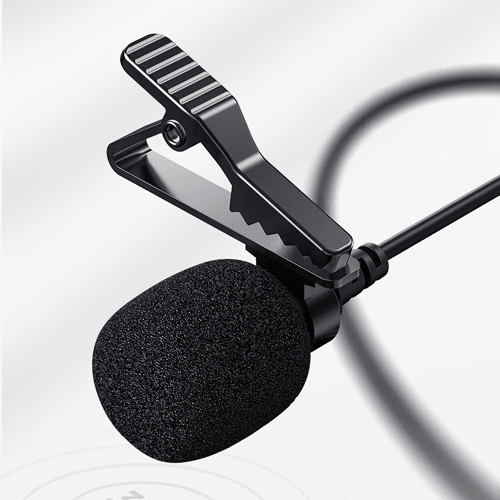 Joyroom Lavalier TikTop Live stream Microphone 2M - Black