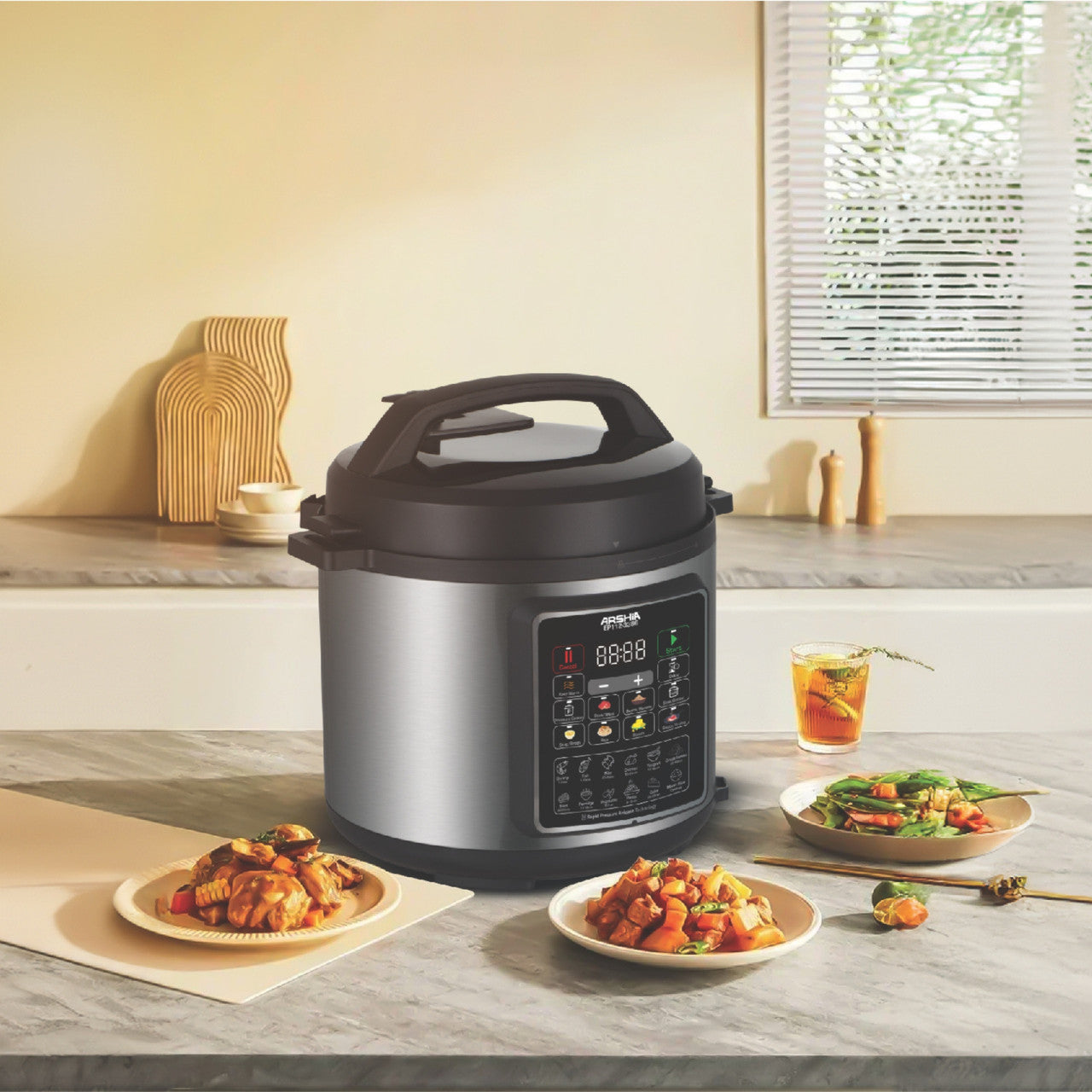 Arshia Digital Pressure Express Cooker 6L