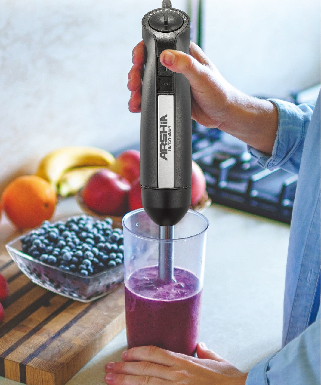 Arshia Hand Blender 800W - Black