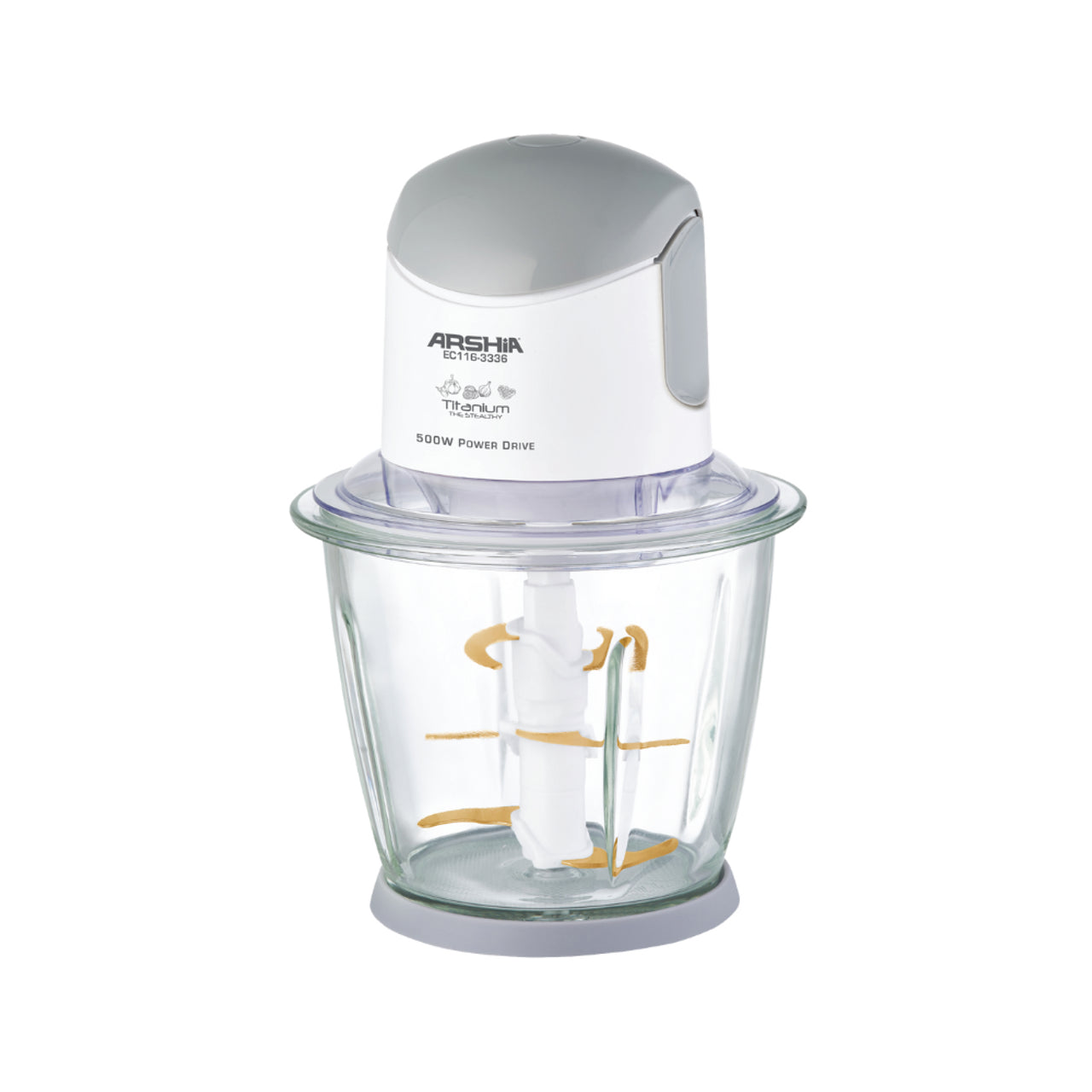 Arshia Titanium Electric Chopper - White