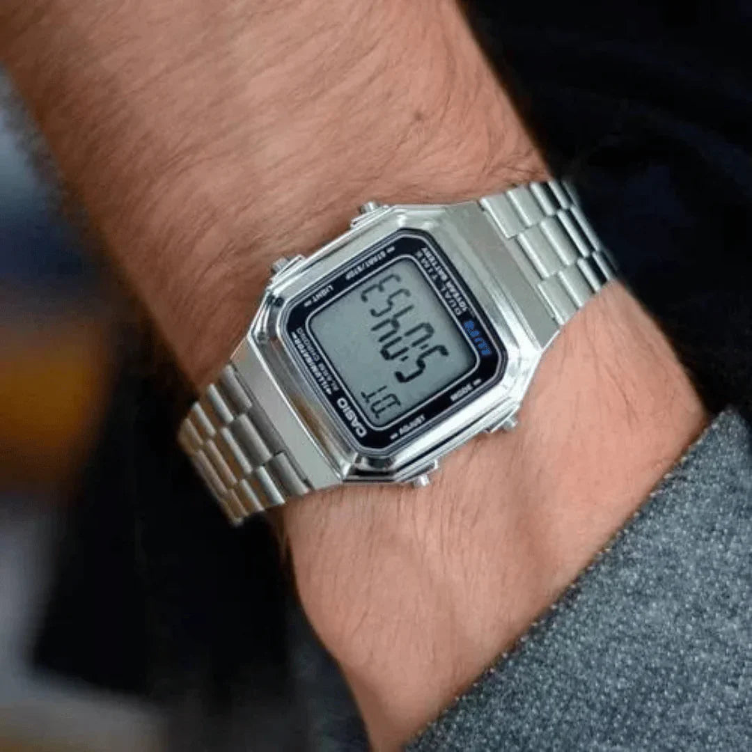 Casio Men's A178WA-1A Illuminator Stainless Steel Watch