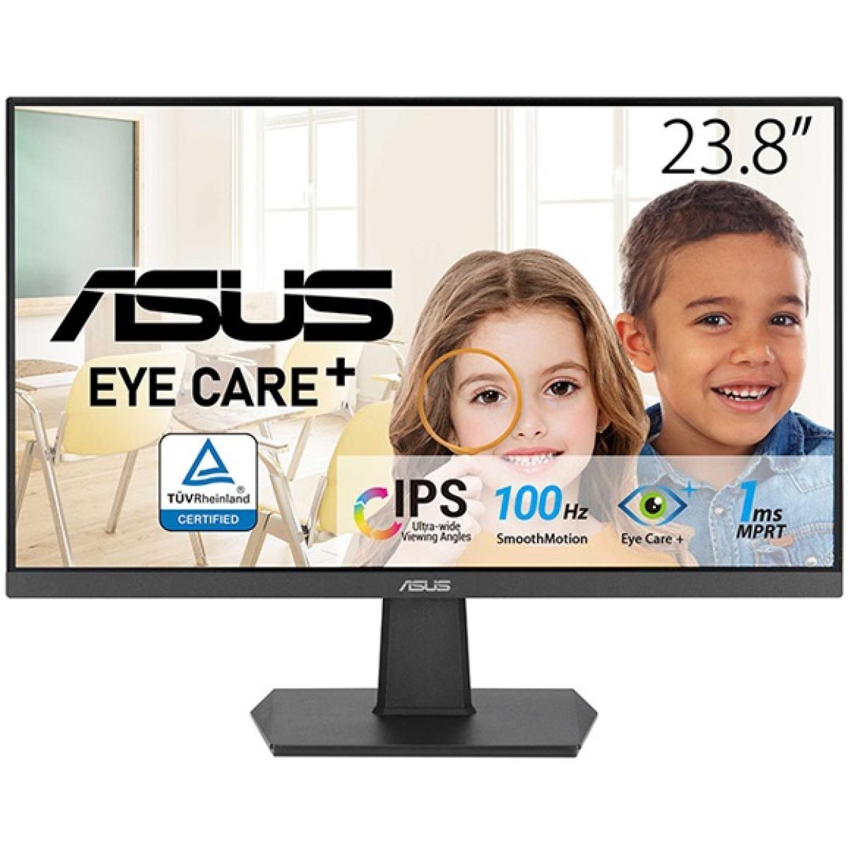 ASUS VA24EHF 24" Gaming Monitor | FHD 1080p IPS 100Hz | Eye Care+ Frameless Design