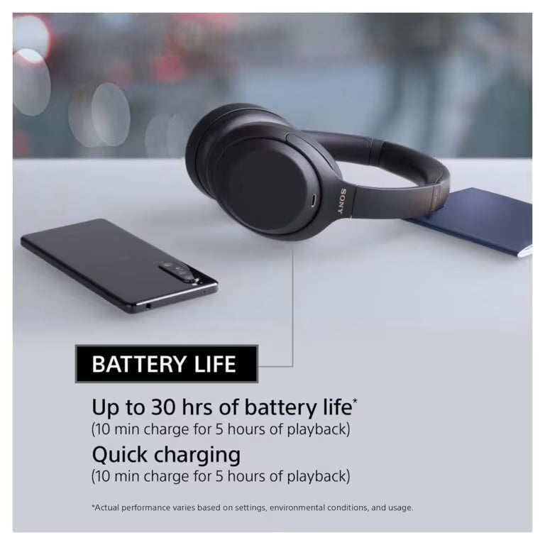 سماعات Sony WH-1000XM4 لاسلكية – إلغاء الضوضاء، Hi-Res