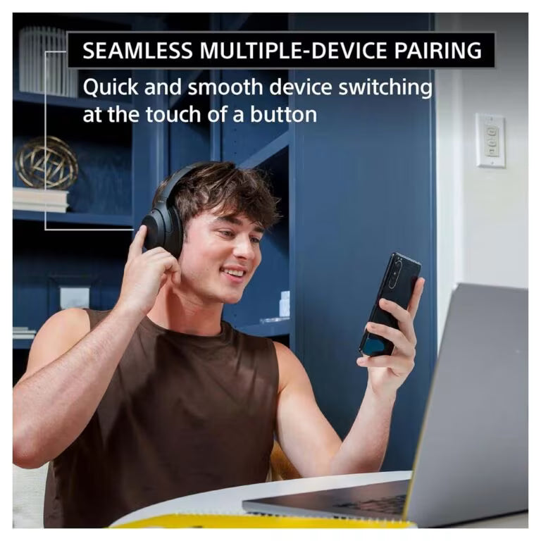 سماعات Sony WH-1000XM4 لاسلكية – إلغاء الضوضاء، Hi-Res