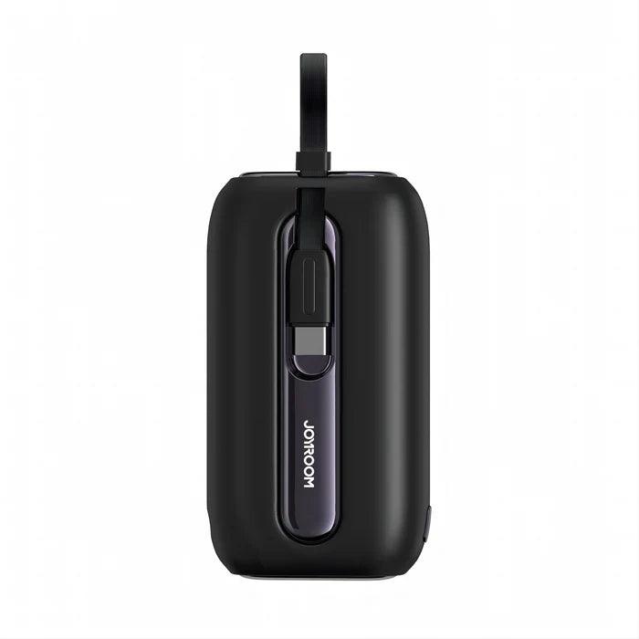 Joyroom Colorful Series mini Power Bank with Dual Cables 10000mAh - Black