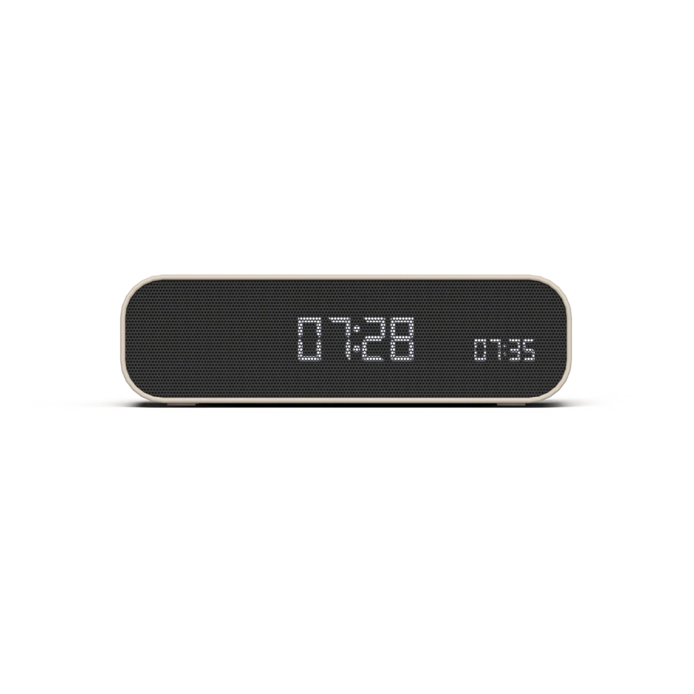 Kreafunk Wakie 4-in-1 Alarm Clock, Bluetooth Speaker, Wake-Up Light & 15W Wireless Charger – Ivory Sand