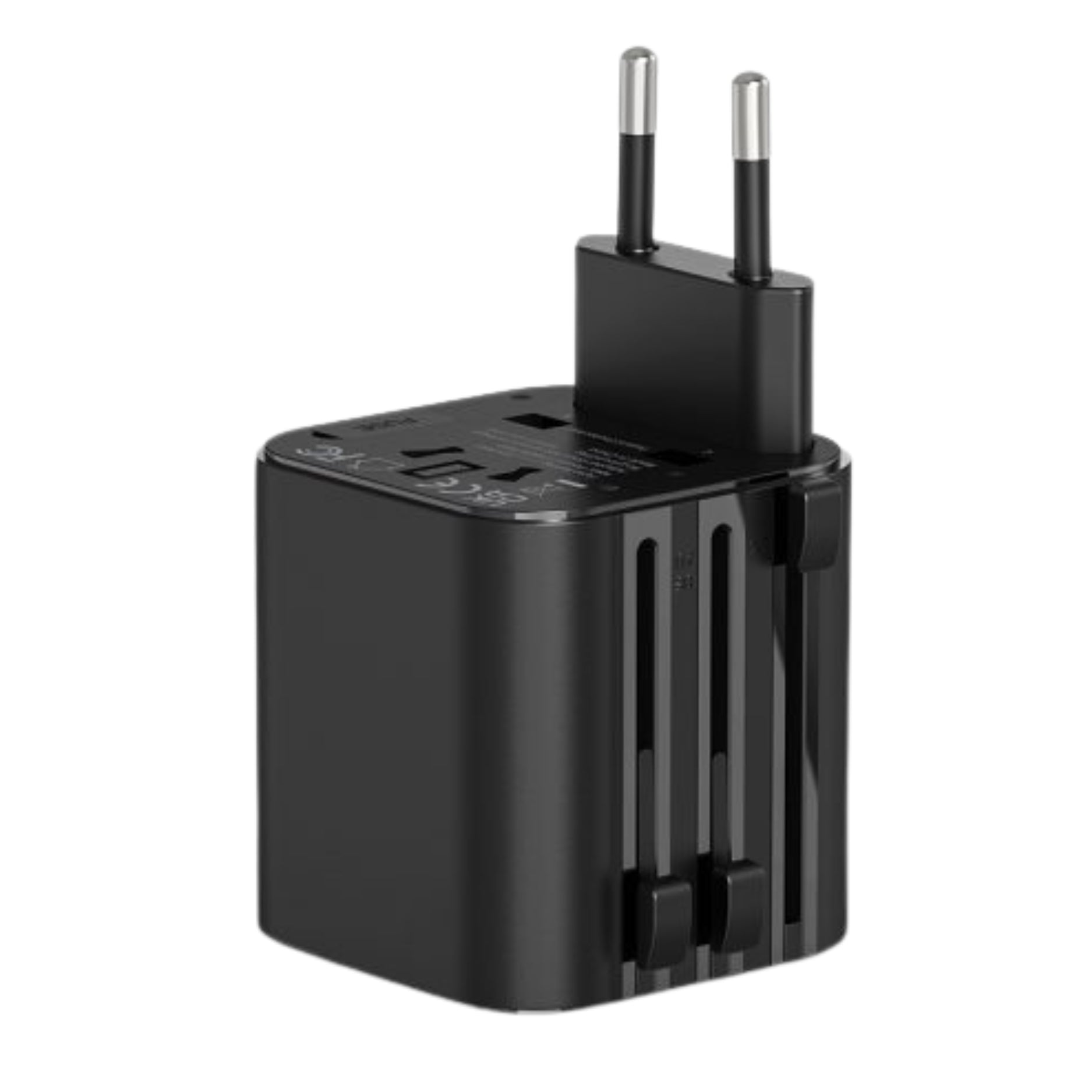WiWU 2500W Universal Travel Adapter – Black