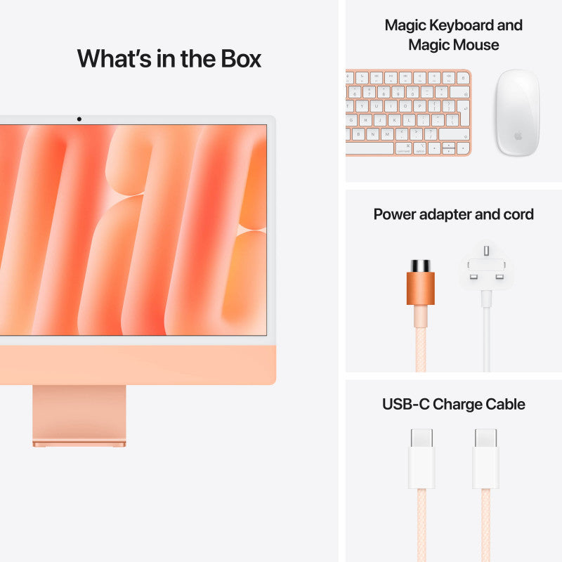 Apple iMac 24" M4 | Retina 4.5K، 16 جيجابايت رام، 512 جيجابايت SSD
