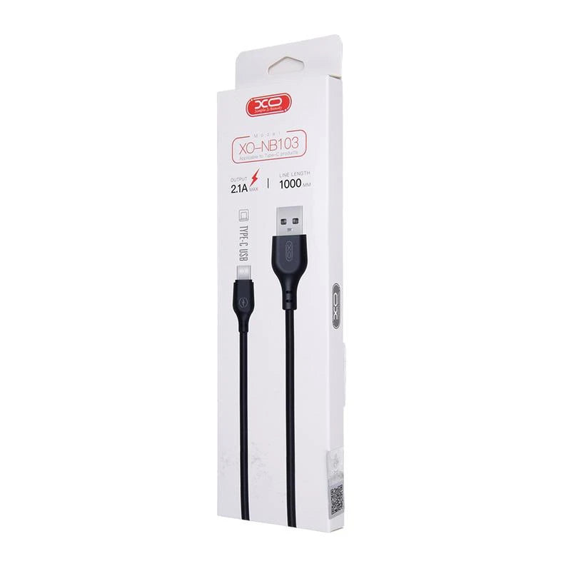 كابل XO NB103 USB-A إلى Type-C – شحن 2.1A بطول 1 متر