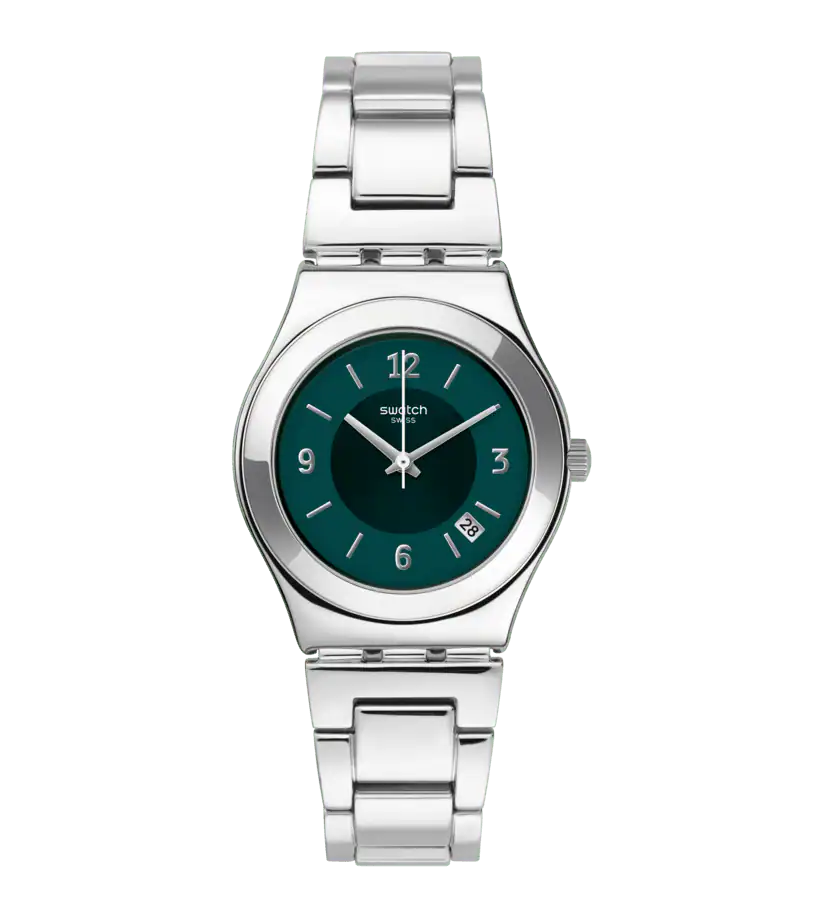 Ladies Swatch Middlesteel Irony Watch Yls468G