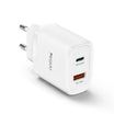 شاحن سريع YC47 بقوة 20 وات - محول ثنائي المنفذ من النوع C وUSB-A
