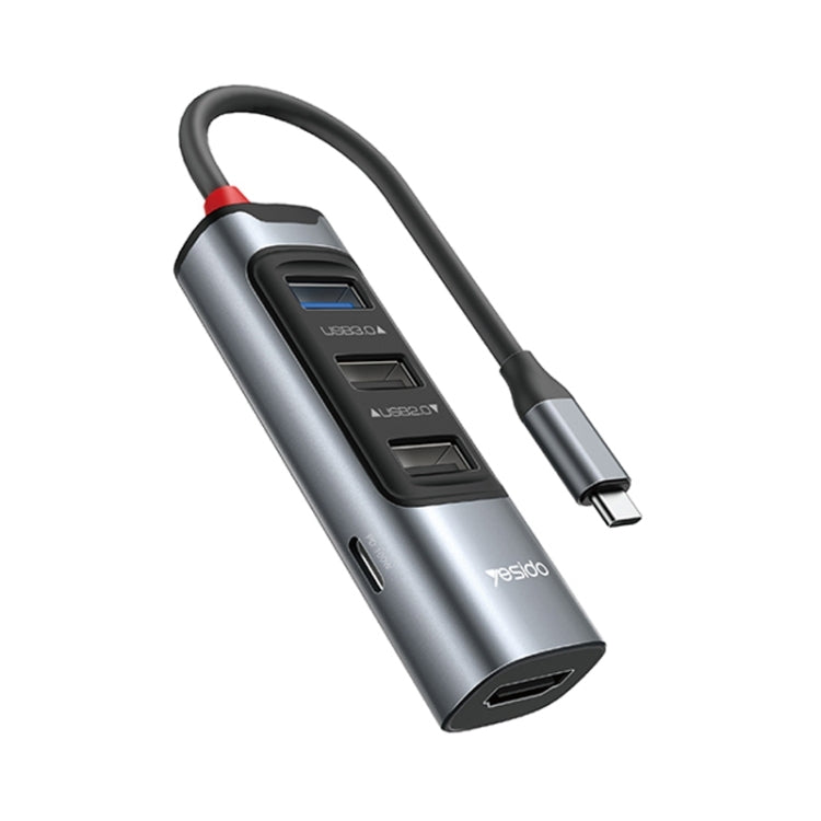Yesido 5 in 1 USB C Docking Station High Performance & Flexibility - Black