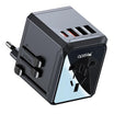 Yesido Universal Travel Adapter 20W USB & Type C Charger - Black