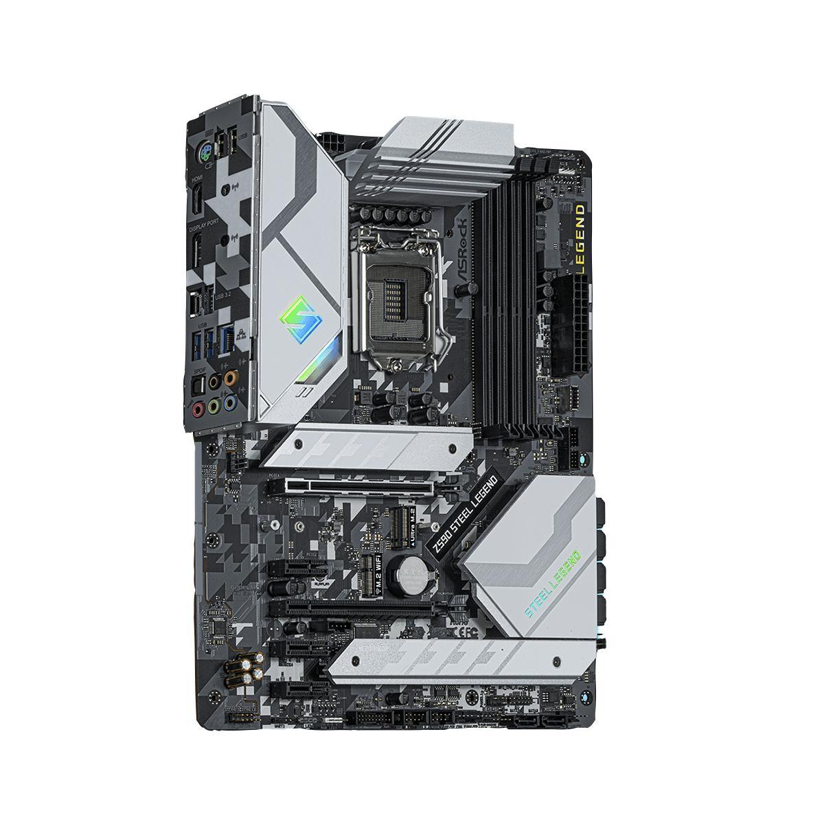 ASROCK Z590 STEEL LEGEND LGA 1200, Intel 11th, ATX Motherboard ,M.2, PCIe 4.0, USB 3.2, 2.5GbE LAN