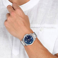 Casio MTP-1314D-2A Men Classic Blue Dial Analog Quartz Stainless Steel Watch