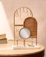 Madame Coco Trio Jewellery Stand – 3-Hook Gold Jewellery Hanger & Display