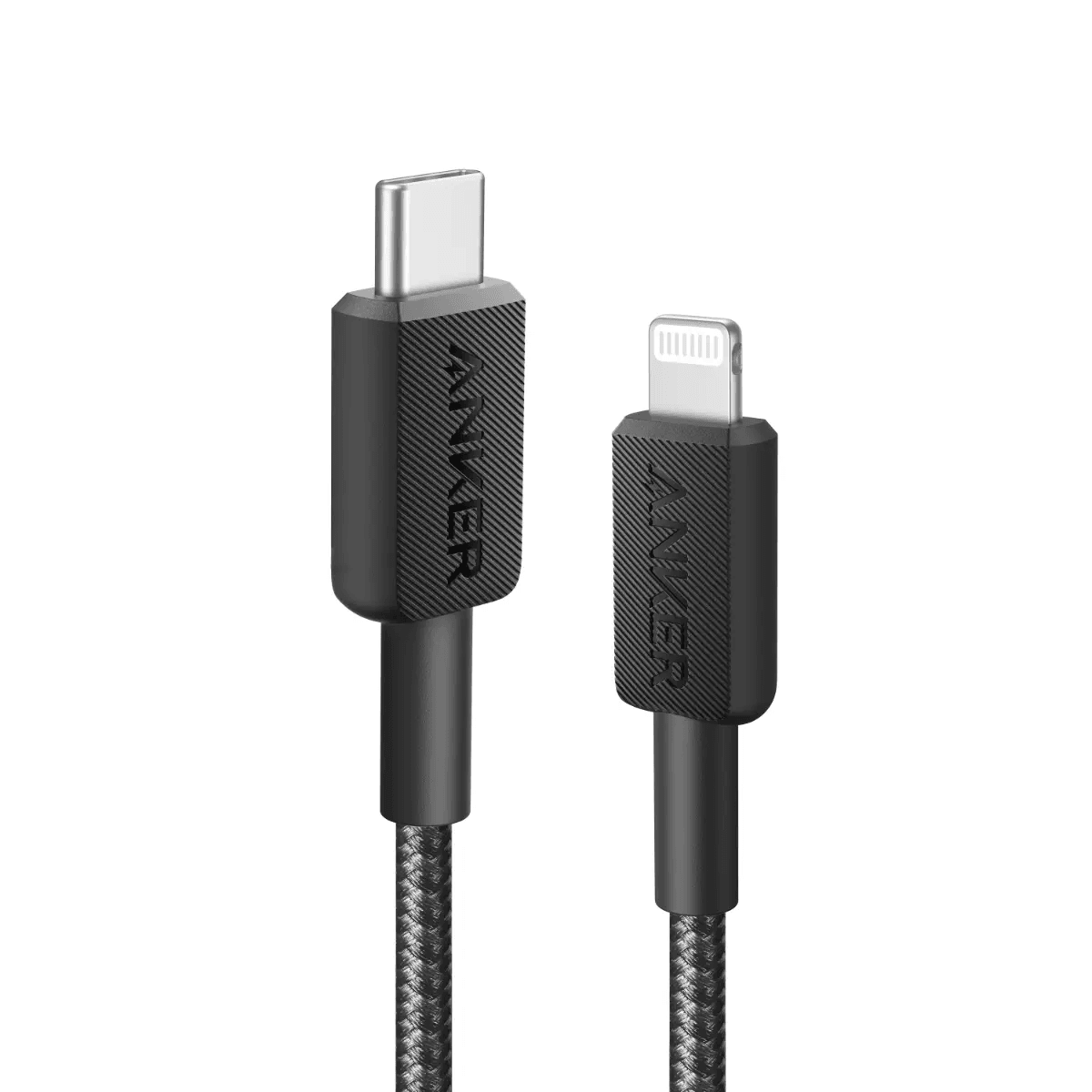 Anker 322 USB C to Lightning Cable 3ft Braided - Black