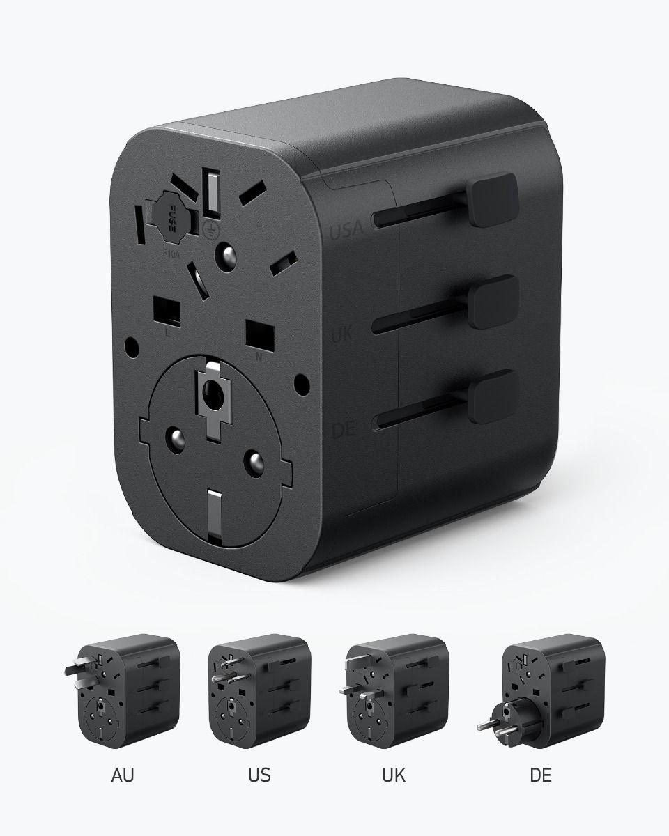 Anker PowerExtend USB-C Travel Adapter 30W - Black