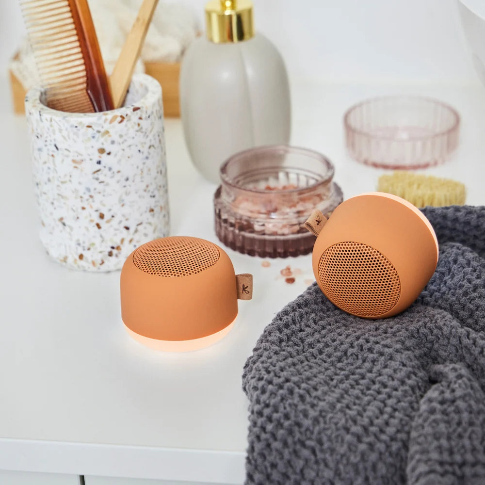 Kreafunk aLIGHT Bluetooth Speaker & LED Lamp – Cotta Orange