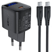 ACEFAST A115 PD30W GaN Wall Charger with LED Display & USB-C Cable (EU)