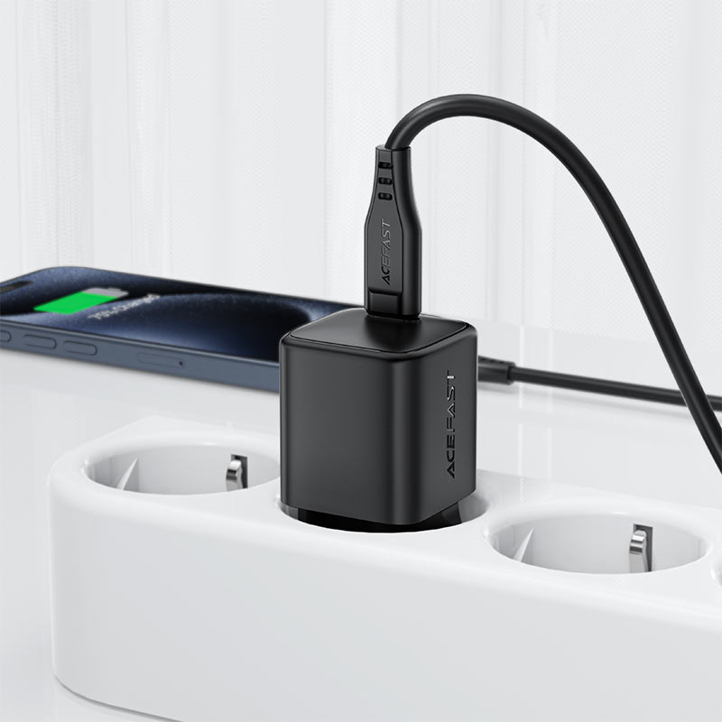 شاحن ACEFAST A117 GaN 20W USB-C سريع قابس أوروبي
