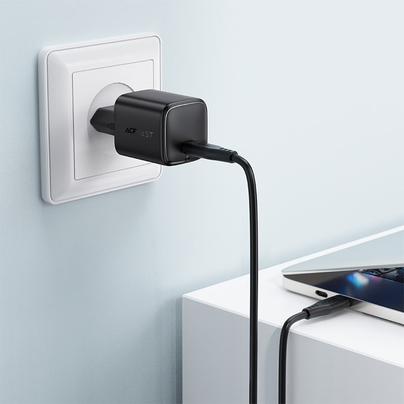 شاحن ACEFAST A119 GaN 45W USB-C سريع قابس أوروبي