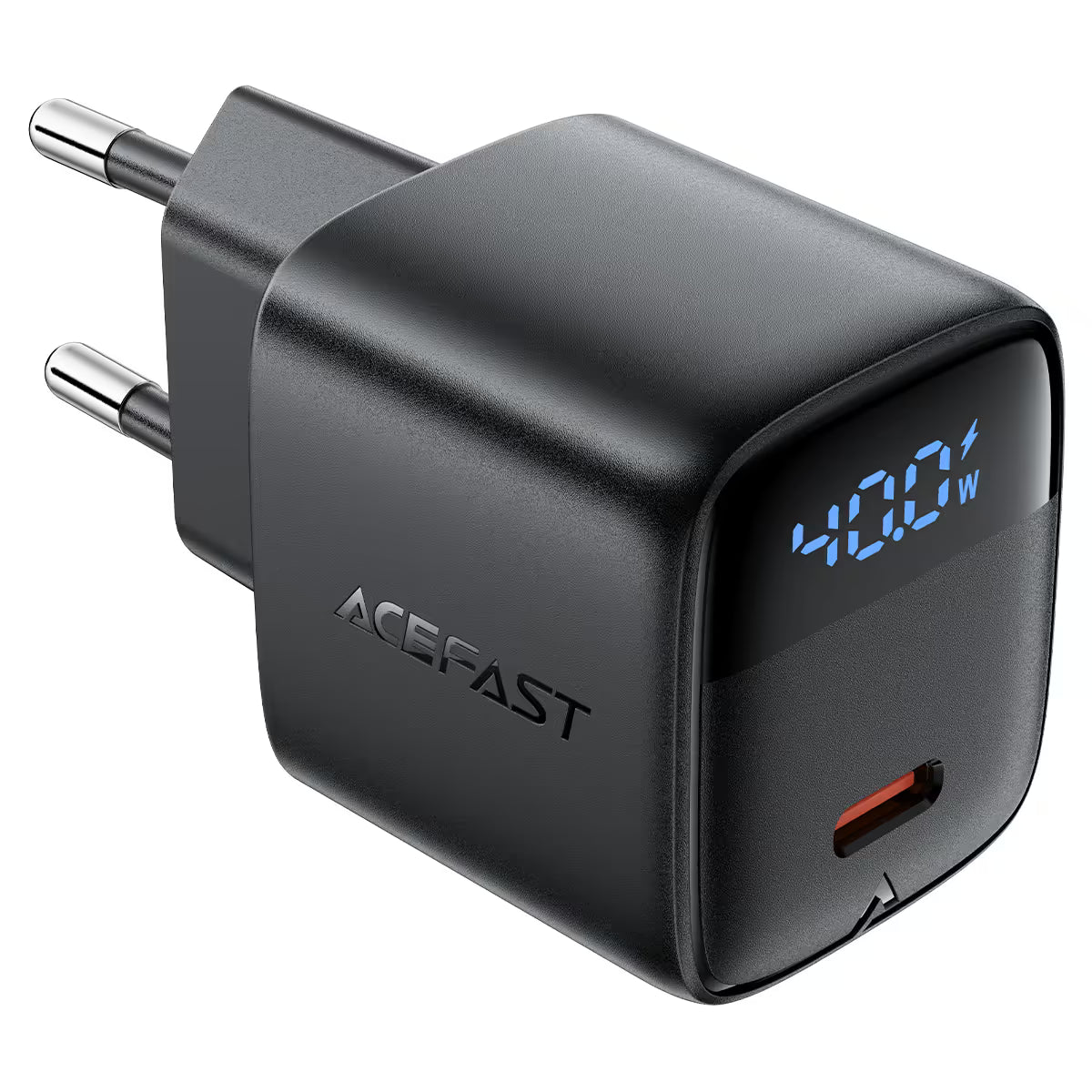 ACEFAST A135 GaN Wall Charger 40W PD – LED Display, AVS Fast Charging, EU Plug