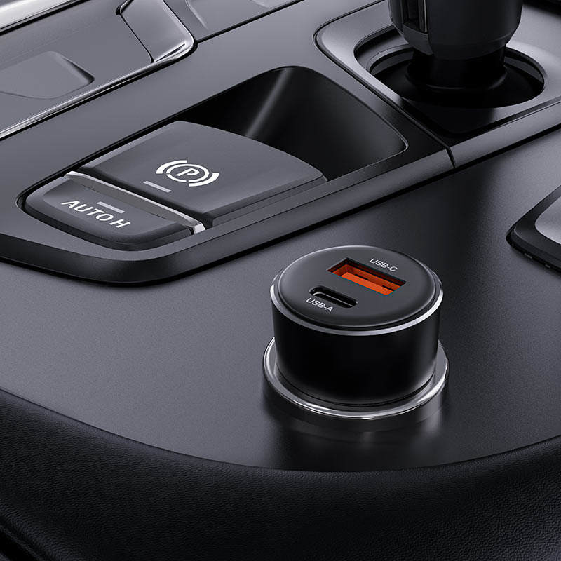 ACEFAST B12 60W Fast Car Charger – USB-C + USB-A