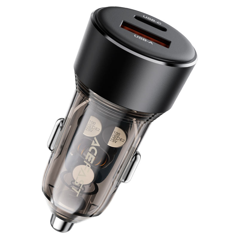 ACEFAST B12 60W Fast Car Charger – USB-C + USB-A