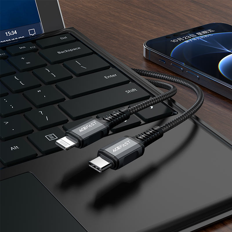 كيبل شحن Acefast C1-01 USB-C إلى Lightning لأجهزة iPhone