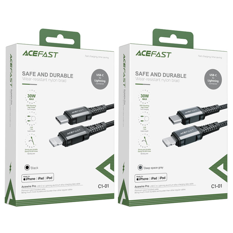 كيبل شحن Acefast C1-01 USB-C إلى Lightning لأجهزة iPhone